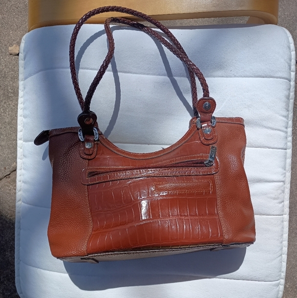 Vintage MC Marc Chantal Brown Leather Shoulder Tote Bag - Picture 2 of 7